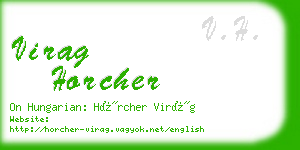 virag horcher business card